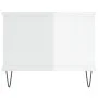 Couchtisch aus glänzend weißem Sperrholz, 90 x 50 x 40 cm von vidaXL, Couchtisch - Ref: Foro24-829486, Preis: 61,21 €, Rabatt: %