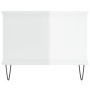 Couchtisch aus glänzend weißem Sperrholz, 90 x 50 x 40 cm von vidaXL, Couchtisch - Ref: Foro24-829486, Preis: 61,95 €, Rabatt: %