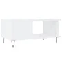 Couchtisch aus glänzend weißem Sperrholz, 90 x 50 x 40 cm von vidaXL, Couchtisch - Ref: Foro24-829486, Preis: 61,21 €, Rabatt: %