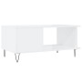Couchtisch aus glänzend weißem Sperrholz, 90 x 50 x 40 cm von vidaXL, Couchtisch - Ref: Foro24-829486, Preis: 61,95 €, Rabatt: %