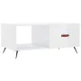 Couchtisch aus glänzend weißem Sperrholz, 90 x 50 x 40 cm von vidaXL, Couchtisch - Ref: Foro24-829182, Preis: 43,74 €, Rabatt: %