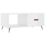 Couchtisch aus glänzend weißem Sperrholz, 90 x 50 x 40 cm von vidaXL, Couchtisch - Ref: Foro24-829182, Preis: 43,74 €, Rabatt: %