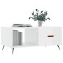 Couchtisch aus glänzend weißem Sperrholz, 90 x 50 x 40 cm von vidaXL, Couchtisch - Ref: Foro24-829182, Preis: 43,74 €, Rabatt: %