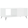 Couchtisch aus glänzend weißem Sperrholz, 90 x 50 x 40 cm von vidaXL, Couchtisch - Ref: Foro24-829182, Preis: 43,74 €, Rabatt: %