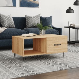 Couchtisch aus Sonoma-Eichensperrholz, 90 x 50 x 40 cm von vidaXL, Couchtisch - Ref: Foro24-829207, Preis: 46,42 €, Rabatt: %