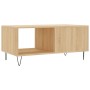Mesa de centro madera contrachapada roble Sonoma 90x50x40 cm de vidaXL, Mesas de centro - Ref: Foro24-829207, Precio: 46,37 €