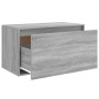Bank Flur graues Sonoma Sperrholz 80x40x45 cm von vidaXL, Bänke für Hallen und Lager - Ref: Foro24-816048, Preis: 62,23 €, Ra...