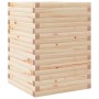 Jardinera de madera maciza de pino 50x50x68,5 cm