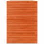 Jardinera madera maciza de pino marrón cera 50x50x68,5 cm