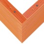 Jardinera madera maciza de pino marrón cera 50x50x68,5 cm