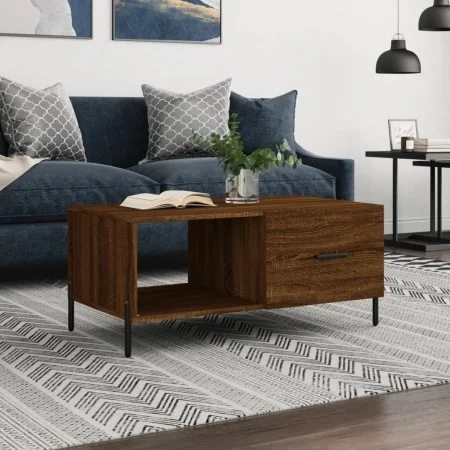 Couchtisch aus braunem Eichensperrholz, 90 x 50 x 40 cm von vidaXL, Couchtisch - Ref: Foro24-829227, Preis: 49,99 €, Rabatt: %