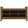 Solid pine wood hall bench honey brown 110x40x60 cm by vidaXL, Benches for halls and storage - Ref: Foro24-821792, Price: 121...