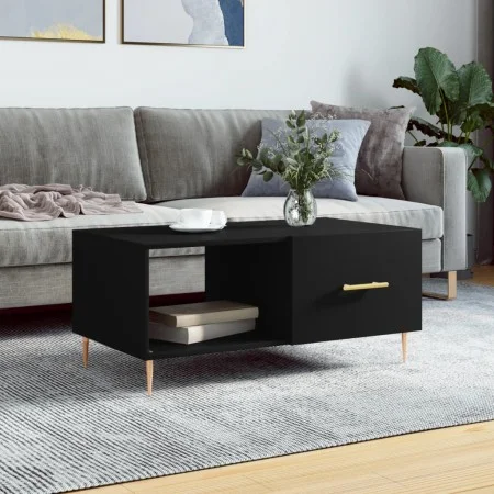 Mesa de centro madera contrachapada negro 90x50x40 cm de vidaXL, Mesas de centro - Ref: Foro24-829197, Precio: 62,35 €, Descu...