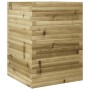 Jardinera madera de pino impregnada 50x50x68,5 cm