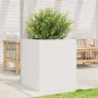 Jardinera madera maciza de pino blanco 60x60x68,5 cm