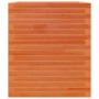 Jardinera de madera maciza de pino marrón cera 60x60x68,5 cm