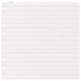 Jardinera de madera maciza de pino blanca 70x70x68,5 cm