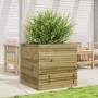 Jardinera de madera de pino impregnada 70x70x68,5 cm