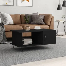 Mesa de centro madera contrachapada negro 90x50x40 cm de vidaXL, Mesas de centro - Ref: Foro24-829485, Precio: 48,62 €, Descu...