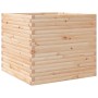 Jardinera de madera maciza de pino 80x80x68,5 cm