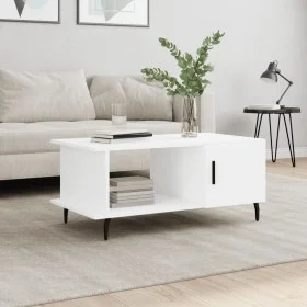Mesa de centro madera contrachapada blanco 90x50x40 cm de vidaXL, Mesas de centro - Ref: Foro24-829500, Precio: 50,82 €, Desc...