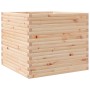 Jardinera de madera maciza de pino 80x80x68,5 cm