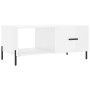Couchtisch aus Sperrholz glänzend weiß 90x50x40 cm von vidaXL, Couchtisch - Ref: Foro24-829222, Preis: 50,58 €, Rabatt: %