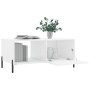 Couchtisch aus Sperrholz glänzend weiß 90x50x40 cm von vidaXL, Couchtisch - Ref: Foro24-829222, Preis: 50,58 €, Rabatt: %