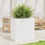 Jardinera madera maciza de pino blanco 70x40x68,5 cm