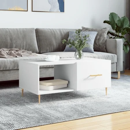Couchtisch aus weißem Sperrholz, 90 x 50 x 40 cm von vidaXL, Couchtisch - Ref: Foro24-829196, Preis: 47,35 €, Rabatt: %