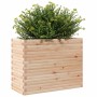 Jardinera madera maciza de pino 90x40x68,5 cm