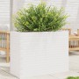Jardinera madera maciza de pino blanco 90x40x68,5 cm