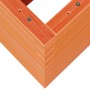 Jardinera madera maciza de pino marrón cera 90x40x68,5 cm