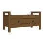 Solid pine wood hall bench honey brown 80x40x43 cm by vidaXL, Benches for halls and storage - Ref: Foro24-821787, Price: 90,9...