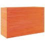 Jardinera madera maciza de pino marrón cera 110x40x68,5 cm