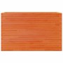 Jardinera madera maciza de pino marrón cera 110x40x68,5 cm