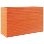 Jardinera madera maciza de pino marrón cera 110x40x68,5 cm