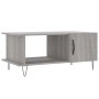 Sonoma gray plywood coffee table 90x50x40 cm by vidaXL, Coffee table - Ref: Foro24-829490, Price: 61,94 €, Discount: %
