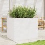 Jardinera madera maciza de pino blanco 90x60x68,5 cm