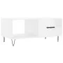 Couchtisch aus glänzend weißem Sperrholz, 90 x 50 x 40 cm von vidaXL, Couchtisch - Ref: Foro24-829206, Preis: 49,46 €, Rabatt: %