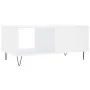 Couchtisch aus glänzend weißem Sperrholz, 90 x 50 x 40 cm von vidaXL, Couchtisch - Ref: Foro24-829206, Preis: 49,46 €, Rabatt: %