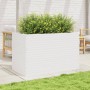 Jardinera madera maciza de pino blanco 110x60x68,5 cm