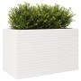 Jardinera madera maciza de pino blanco 110x60x68,5 cm