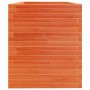 Jardinera madera maciza de pino marrón cera 110x60x68,5 cm