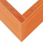 Jardinera madera maciza de pino marrón cera 110x60x68,5 cm