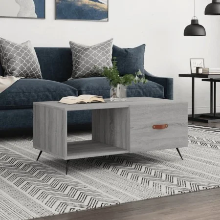 Sonoma-Couchtisch aus grauem Sperrholz, 90 x 50 x 40 cm von vidaXL, Couchtisch - Ref: Foro24-829186, Preis: 45,21 €, Rabatt: %