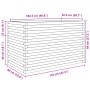 Jardinera madera maciza de abeto Douglas 110x60x68,5 cm