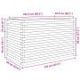 Jardinera madera de pino impregnada 110x60x68,5 cm