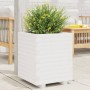 Jardinera madera maciza de pino blanco 40x40x49,5 cm