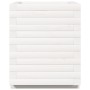 Jardinera madera maciza de pino blanco 40x40x49,5 cm